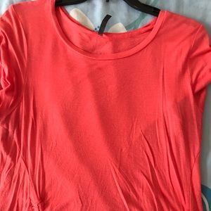 Large pink t-shirt with strings